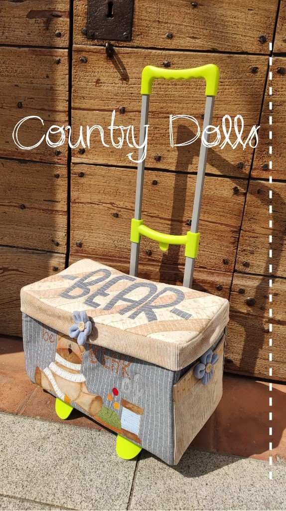 Trolley BOX porta cucito KIT con video corso - Country Dolls