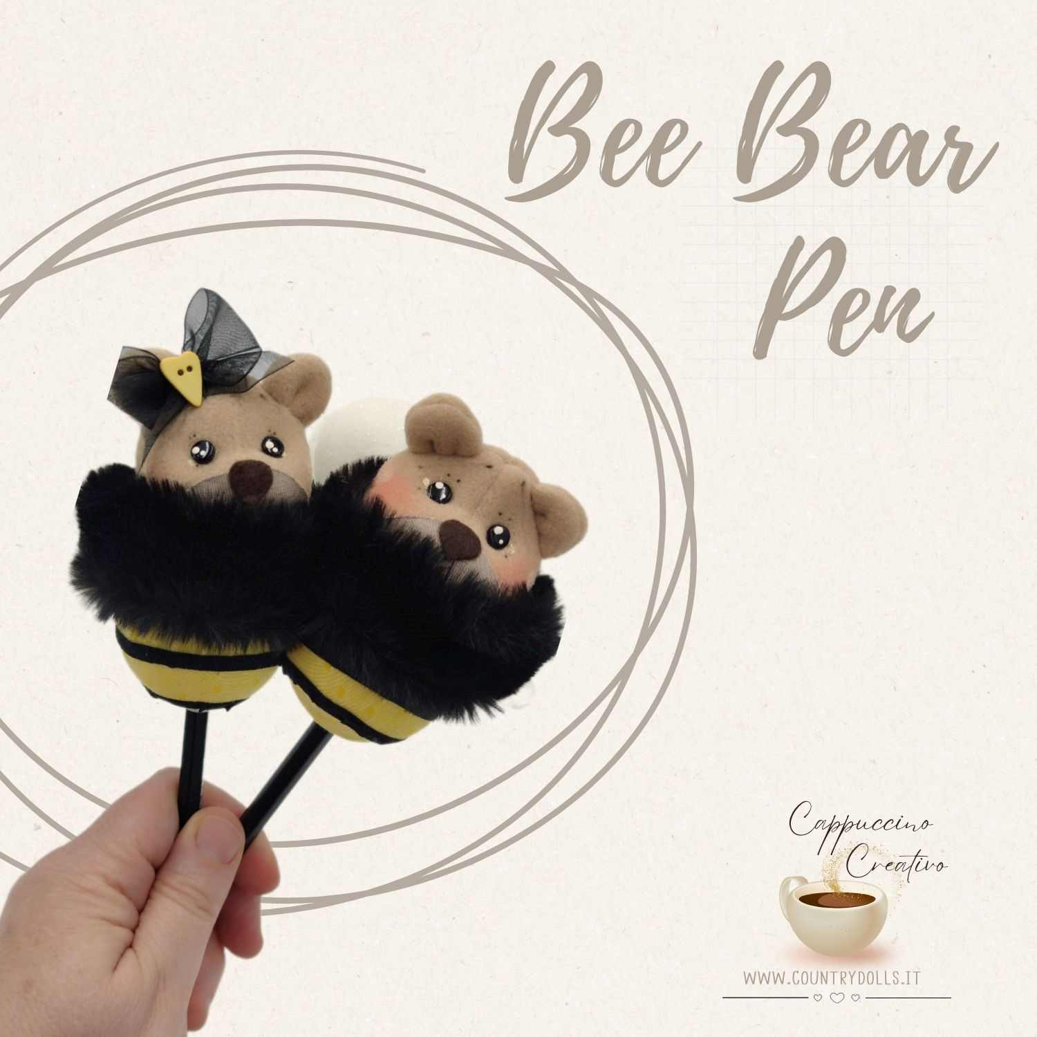 Bee Bear Pen , la matita a forma di ape