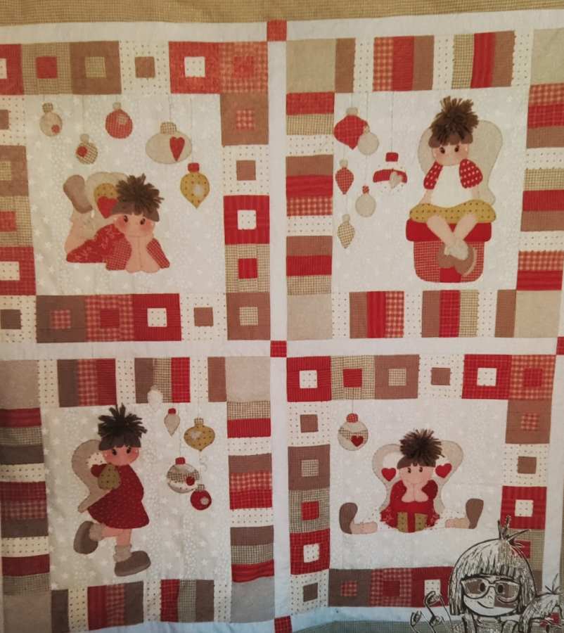 COUNTRY FAIRY PATCH QUILT- cartamodello