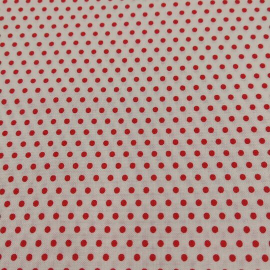 TEXCO2269 - panna pois piccolo rosso diametro 2 mm
