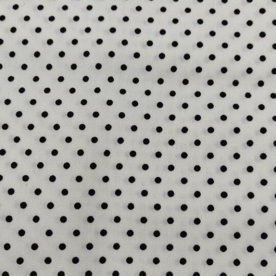 TEXCO2257 - panna pois piccolo nero diam. 2 mm