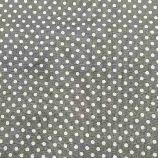TEXCO2254 - cotone grigio pois bianchi 3 mm