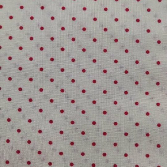 TEXCO2270 - panna pois piccolo rosso diametro 3 mm