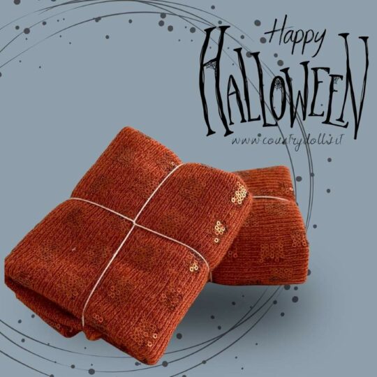 TEXLA2103 tessuto lanato paprika con paillettes