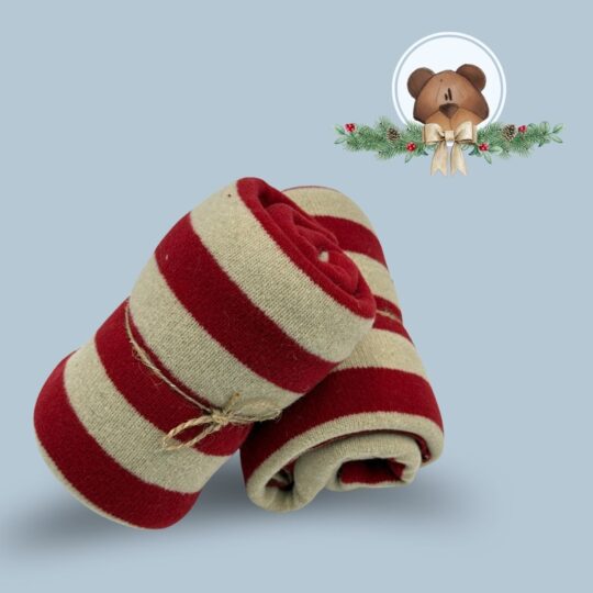 TEXFL2650 tessuto a righe beige e rosso