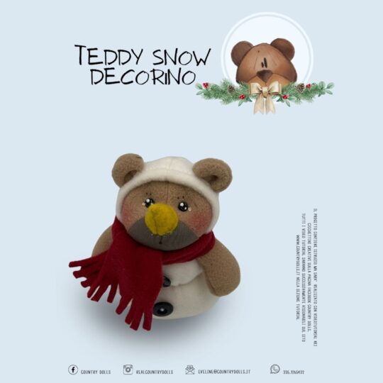 TEDDY SNOW DECORINO KIT